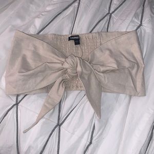 Express tie front bandeau top